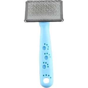 Slikon Top Başlıklı Kedi Ve Köpek Fırçası Small 14 X 6 Cm Mavi