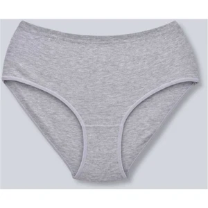 Kadın Gri 6'lı Paket Pamuklu Ribana Bato Külot 0922