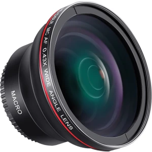 58MM 0.43X Profesyonel Hd Geniş Açı Lens (Makro Kısmı) Canon Eos Rebel 77D T7I T6S T6I T6 T5I T5 T4I T3I T3 Sl1 1100D 700D 650D 600D 550D 300D 100D 60D 7d 70D (Yurt Dışından)