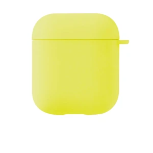 Apple AirPods 1. Nesil / 2. Nesil Liquid Silicone Lansman Sarı