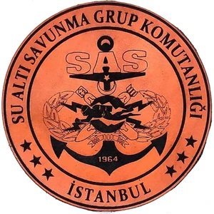 Seyhan Askeri Malzeme  Sas Deri Peç Su Altı Savunma Grup Komutanlığı- Arma - Patch