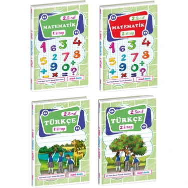 Mavi Deniz Yayınları 2. Sınıf Matematik Türkçe 1. ve 2. Kitabı