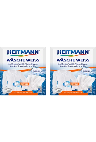 Heitmann Çamaşır Beyazlatıcı Deterjan Toz 50 gr x 2 paket