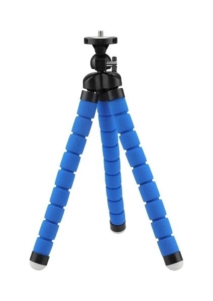 Sünger 3 Ayaklı Akrobatik Ahtapot Tripod 26 cm Mavi