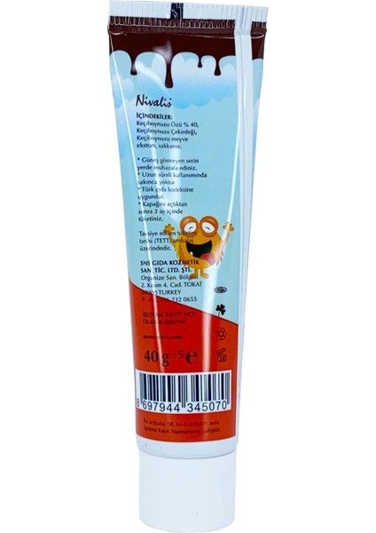 Tüp Keçiboynuzu Pekmezi 40 gr/ Kıvamı ve Tadı Uygun/ Besleyici/ Kahvaltılık modelleri