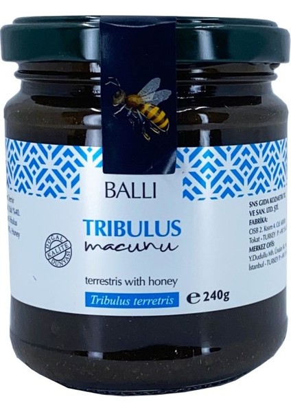 Tribulus Ballı Bitkisel Karışım 240 gr/ Erkekler Için/ Kalite ve Miktar Artırıcı