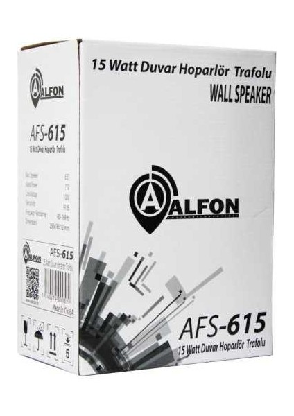 AFS-615 16CM 30W 8 Ohm Trafolu Sütun Hop.