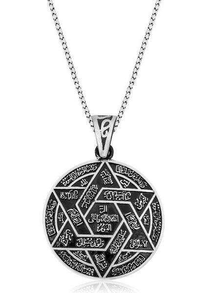 Gümüş Ismi Azam Duası Kolye