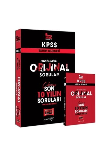 KPSS 2022 Eğitim Bilimleri Fasikül Fasikül Orijin