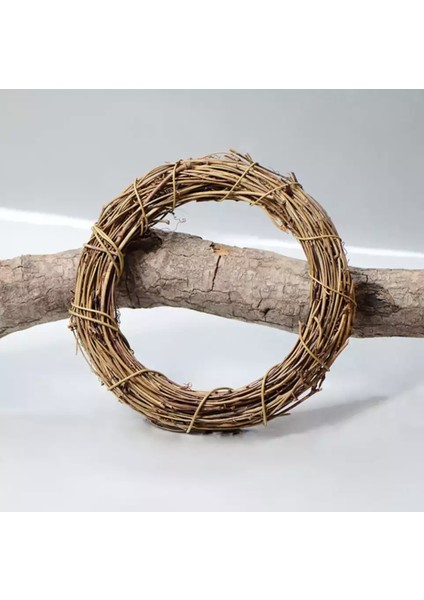 Doğal Çalı Kapı Süsü Çelengi 15 cm