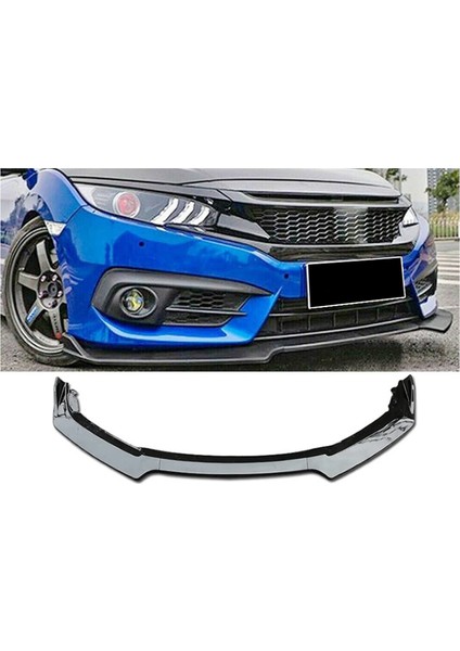 Honda Civic FC5 Ön Tampon Altı Lip 3 Parça 2016- Sonrası