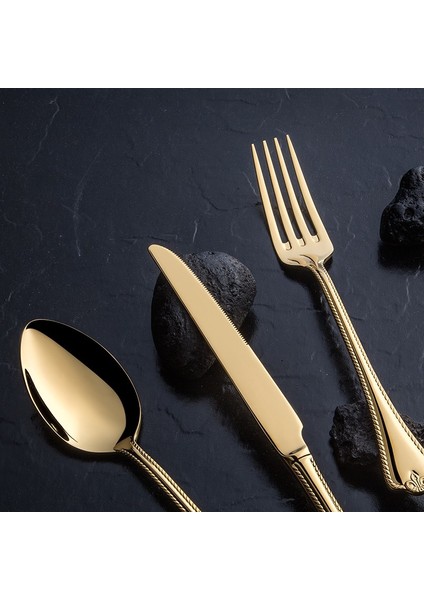 Titanium Fulya Altın 84 Parça Kutulu Çatal Kaşık Bıçak Seti fiyatları
