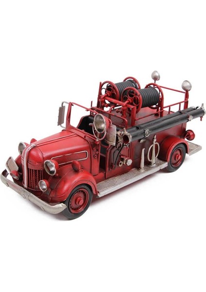 Nostaljik Vintage Dekoratif Metal Ford Itfaiye Arabası modelleri