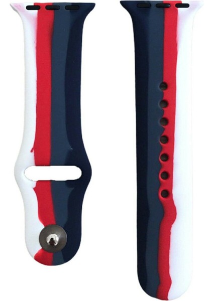 Apple Watch 42MM Uyumlu Kayış Sport Silikon Şeritli Kordon No-4