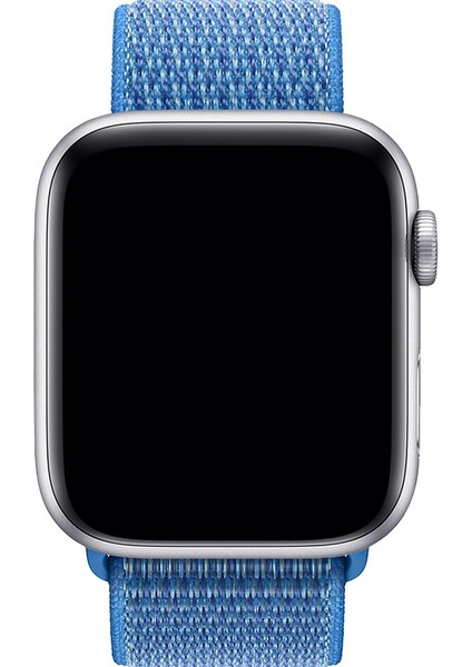 Apple Watch 38MM Uyumlu Kayış Spor Loop Kordon Mavi