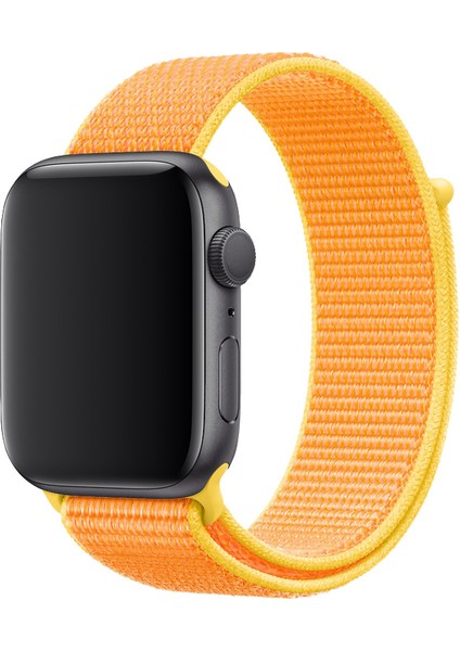 Apple Watch 40MM Uyumlu Kayış Spor Loop Kordon Güneş Sarısı