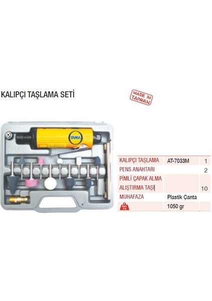 Havalı Kalıpçı Taşlama Seti 13 Parça AT-7033MK fiyatları