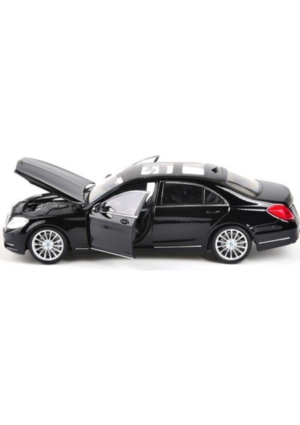 1/24 Ölçek Mercedes-Benz S Class Model Araba Lisanslı Siyah indirimleri