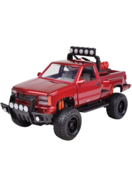 Gmc Sierra Gt Pickup 1992 Red Diecast Model Araba