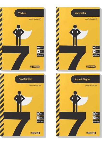 7. Sınıf Türkçe Matematik Fen Sosyal Soru Bankası Seti 2022 4 Kitap