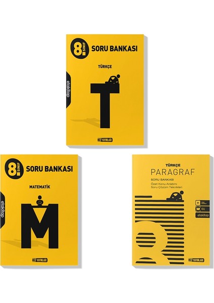 2022 LGS Türkçe Matematik Paragraf Soru Bankası Seti 3 Kitap