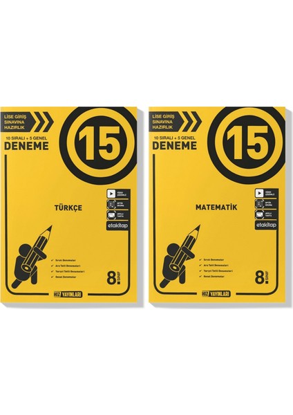2022 LGS Türkçe Matematik Deneme Seti 2 Kitap
