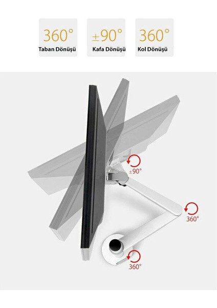 Oa-7x Monitör Notebook Tutucu Alüminyum Askı Aparatı