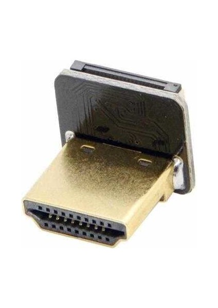 HDMI Plug - Dik - Sağ (R Tipi - Dıy HDMI Kablo ile Birlikte Kullanılabilir)