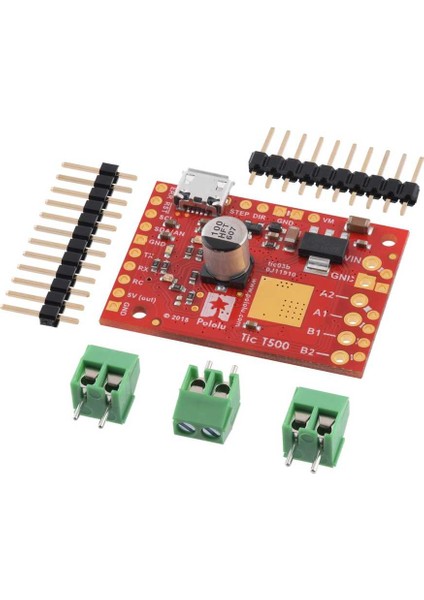 Tic T500 Step Motor Sürücü (PC-SERIAL-I2C-PWM-ANALOG)