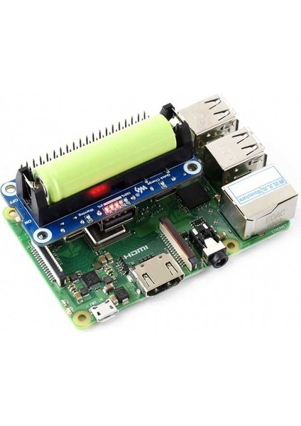 Li-Ion Batarya Hat Raspberry Pi Uyumlu