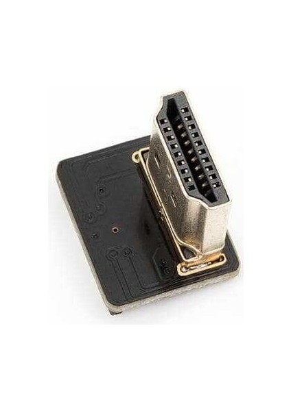 HDMI Plug - Dik - Sol (L Tipi - Dıy HDMI Kablo ile Birlikte Kullanılabilir)