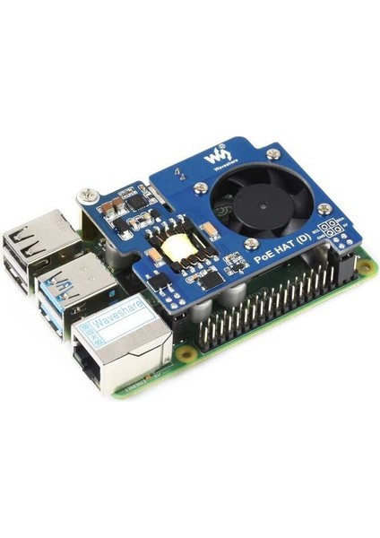 Raspberry Pi 3b+, 4b ve 802.3AF Poe Network Uyumlu Ethernet Üzerinden Güç Hat