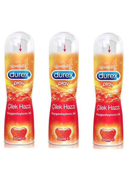 Çilek Aromalı 50 ml X3 Adet