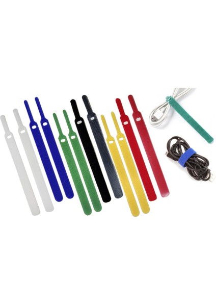 Naylon Kablo Bağları 2*6 Renk 1,2CM*15CM Iğne Tipi 12 Adet Set