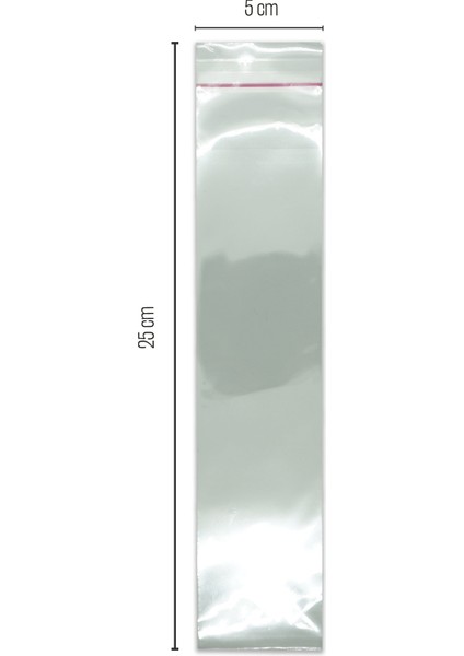 Paketleme Tezgahı 5*25 Bantlı Opp (Parlak-Şeffaf) Jelatin 1000 Adet