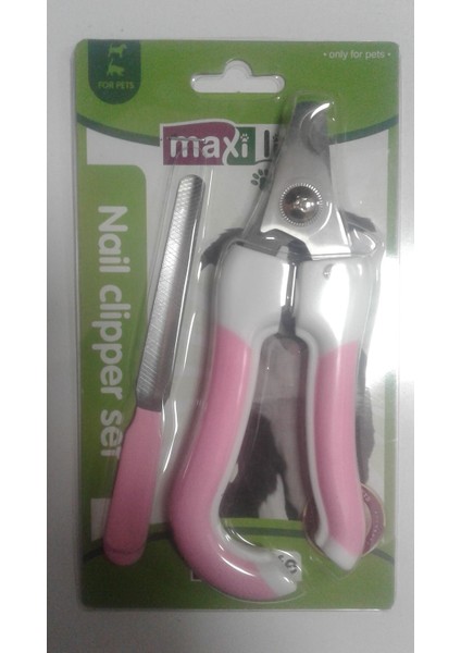 Maxi Life Kedi Köpek Tırnak Makası Törpü Set 16,5 cm