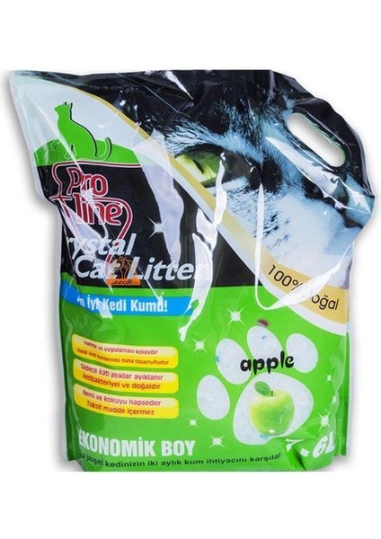 Pro Line Proline Kristal Kedi Kumu Elmalı Silica 7.6 Lt