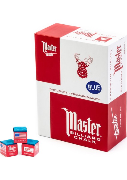 Master 144 Lü Bilardo Tebeşiri Mavi