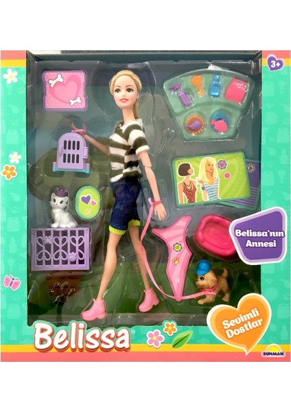 Belissa'nın Annesi ve Sevimli Dostları Bebek Seti