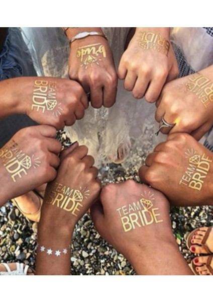 10 Adet Bride Bekarlığa Veda Dövme 1448