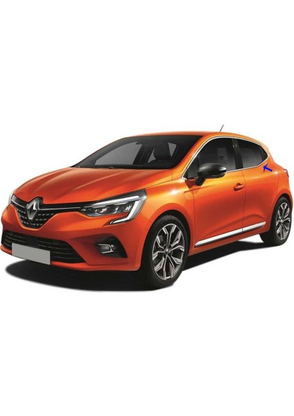 Renault Clio 5 Krom Cam Çerçevesi 12 Parça 2019 ve Sonrası