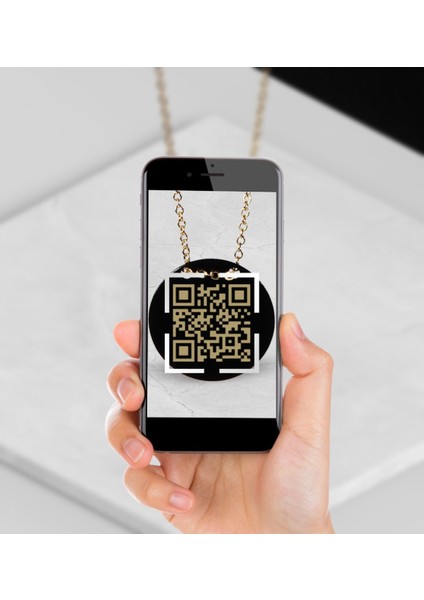 Kişiye Özel Video Mesajlı Klip Qr Kod Kolye