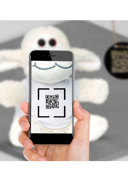 Kişiye Özel Videolu Qr Kod Kolye Peluş Kuzucuk Set
