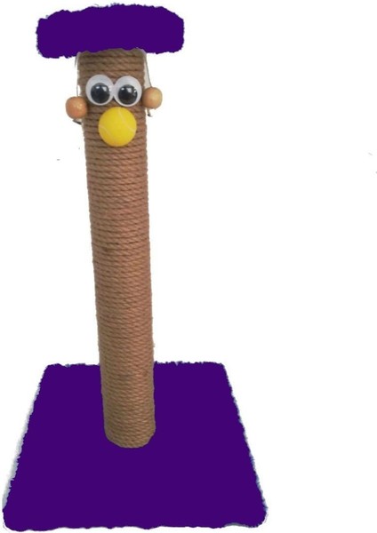 Petpretty Tırmalama 50 cm Palyaço Mor