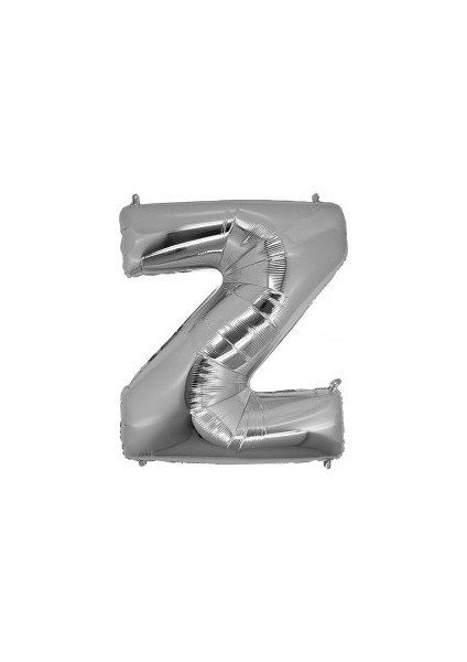 Z Harfi Gümüş Renk Folyo Balon 100 cm