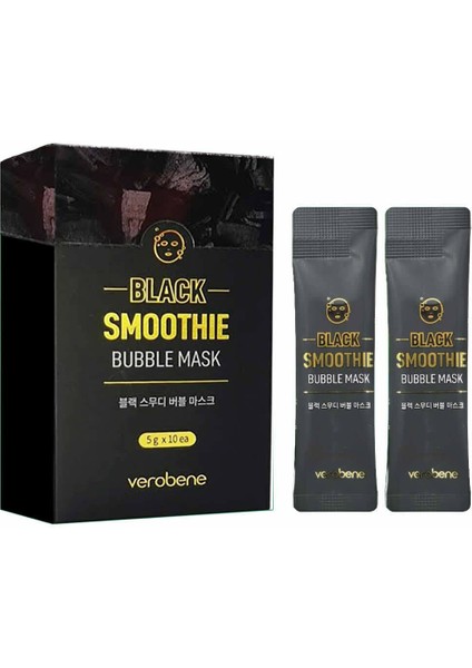 Köpüren Siyah Nokta ve Gözenek Maskesi Black Smoothie Bubble Mask
