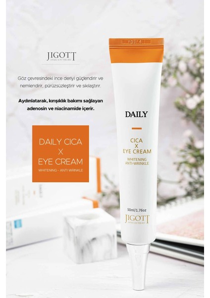 Yatıştırıcı ve Nemlendirici Centella Asiatica Göz Kremi Daily Real Cica Eye Cream