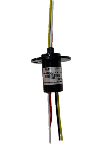 Kapsül Slip Ring 22MM 4 Kanal 10 Amper Döner Konnektör - İK-K022-4K10A Slip Ring