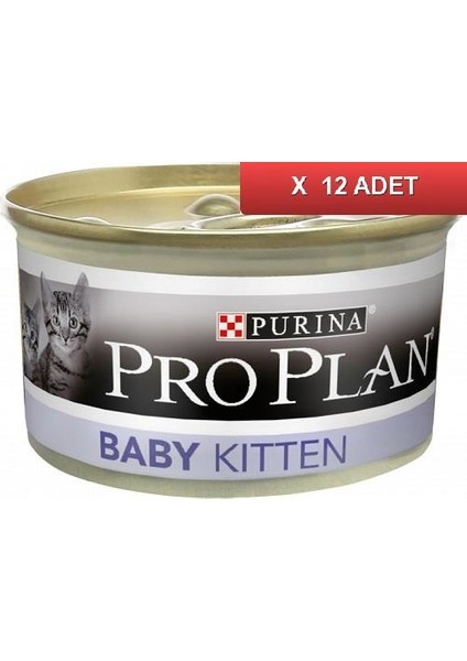 Proplan Baby Kitten Bebek Kedi Maması 85 gr (12 Adet)