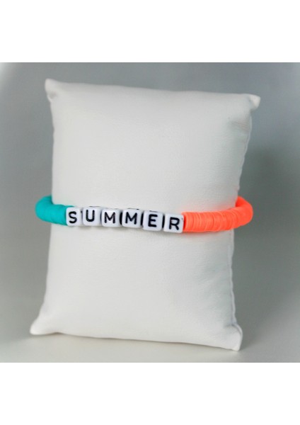 Fimo Bileklik Summer Yazılı